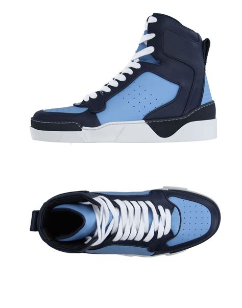 givenchy high top blue|givenchy paris sneakers.